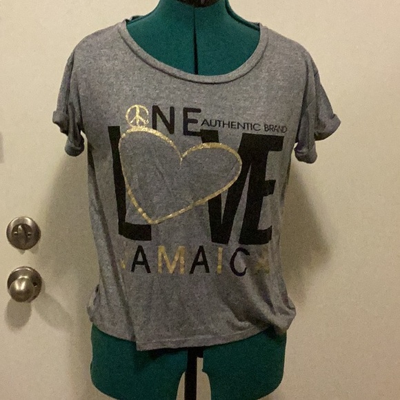 Womens Authentic Brand Sun Kissed Island T-Shirt Small Grey. - Picture 1 of 5